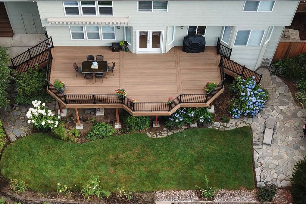 picture of deck from above