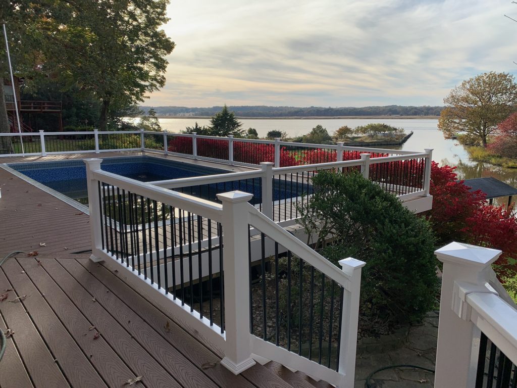 picture of trex deck overlooking water