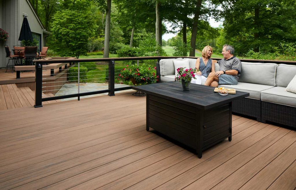 picture of couple on timbertech deck