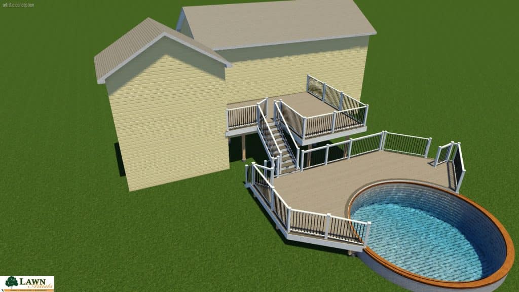 design program screenshot of above ground pool