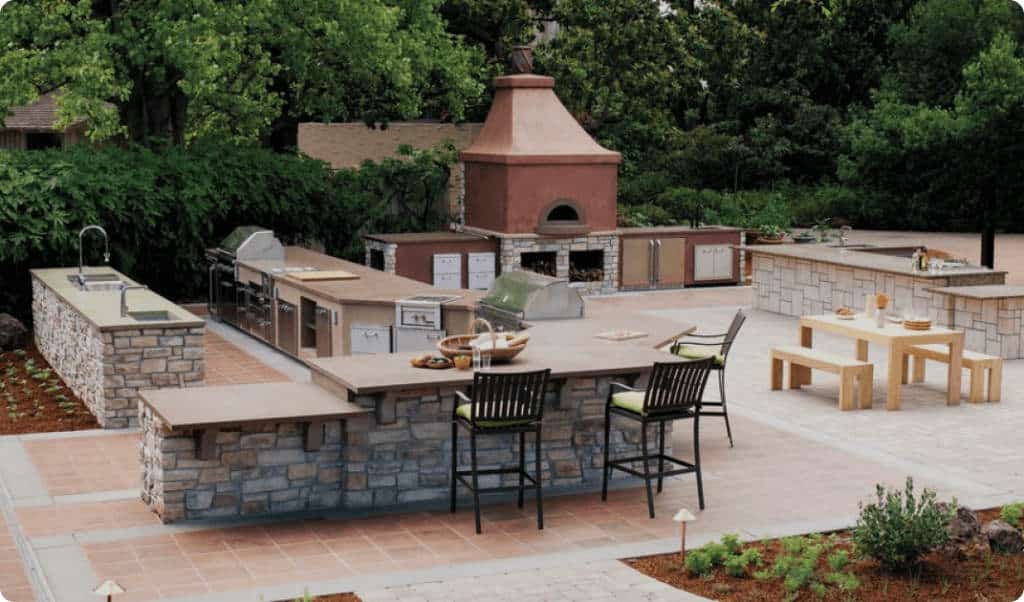 Picture of outdoor kitchen
